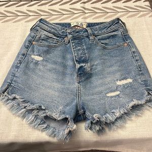 Free people denim shorts